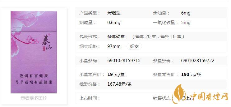 泰山顏悅多少錢一盒價格？泰山顏悅香煙價格大全2020