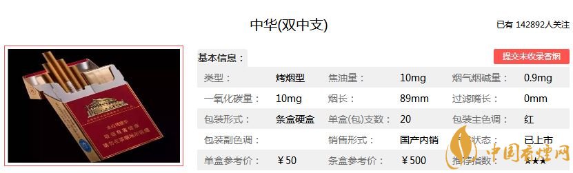 中華細(xì)支香煙新品 中華細(xì)支特點分析